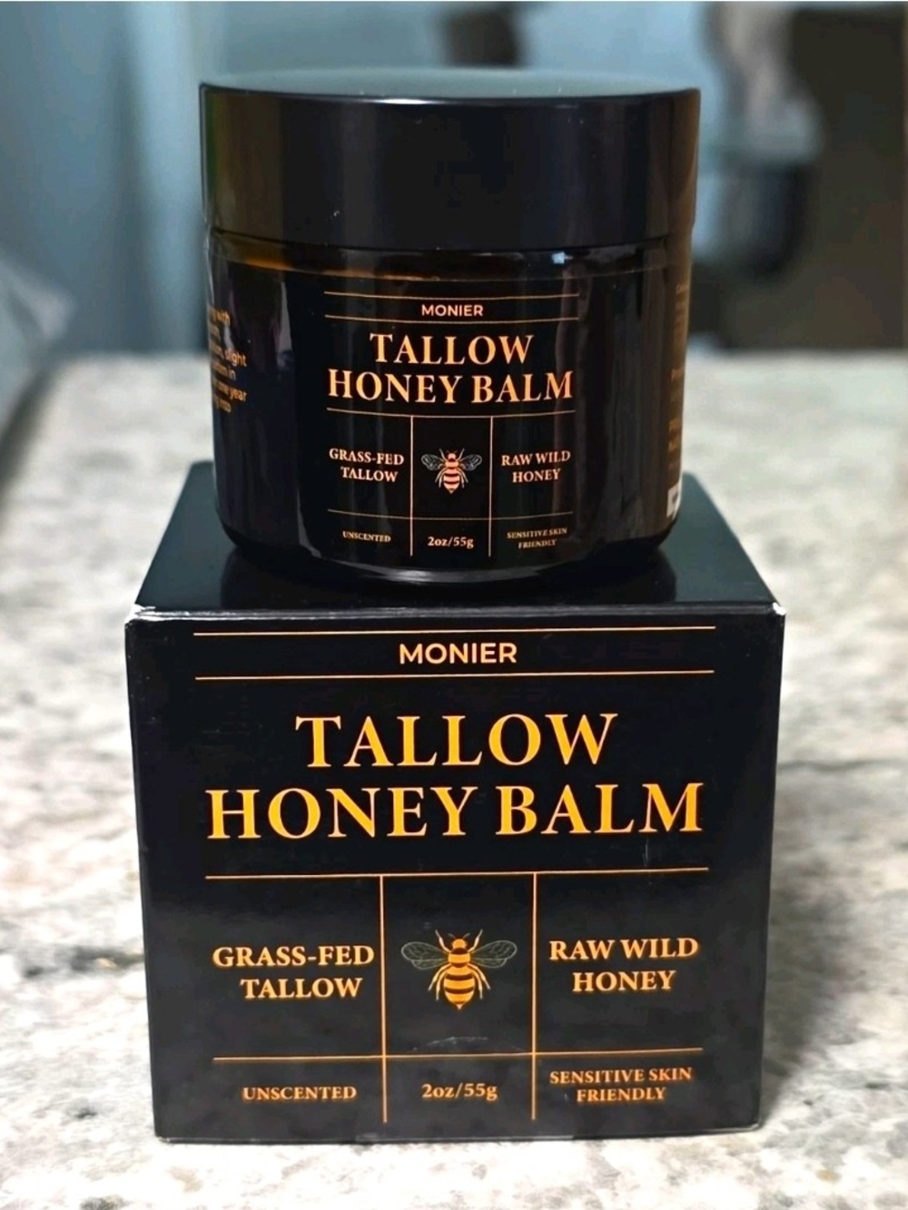 Amazon Tallow Honey Balm — Black & Gold